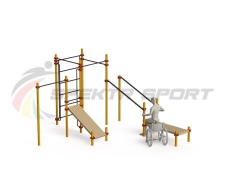 Купить Спортивный комплекс для инвалидов-колясочников WRK-D20_76mm в Абазе 